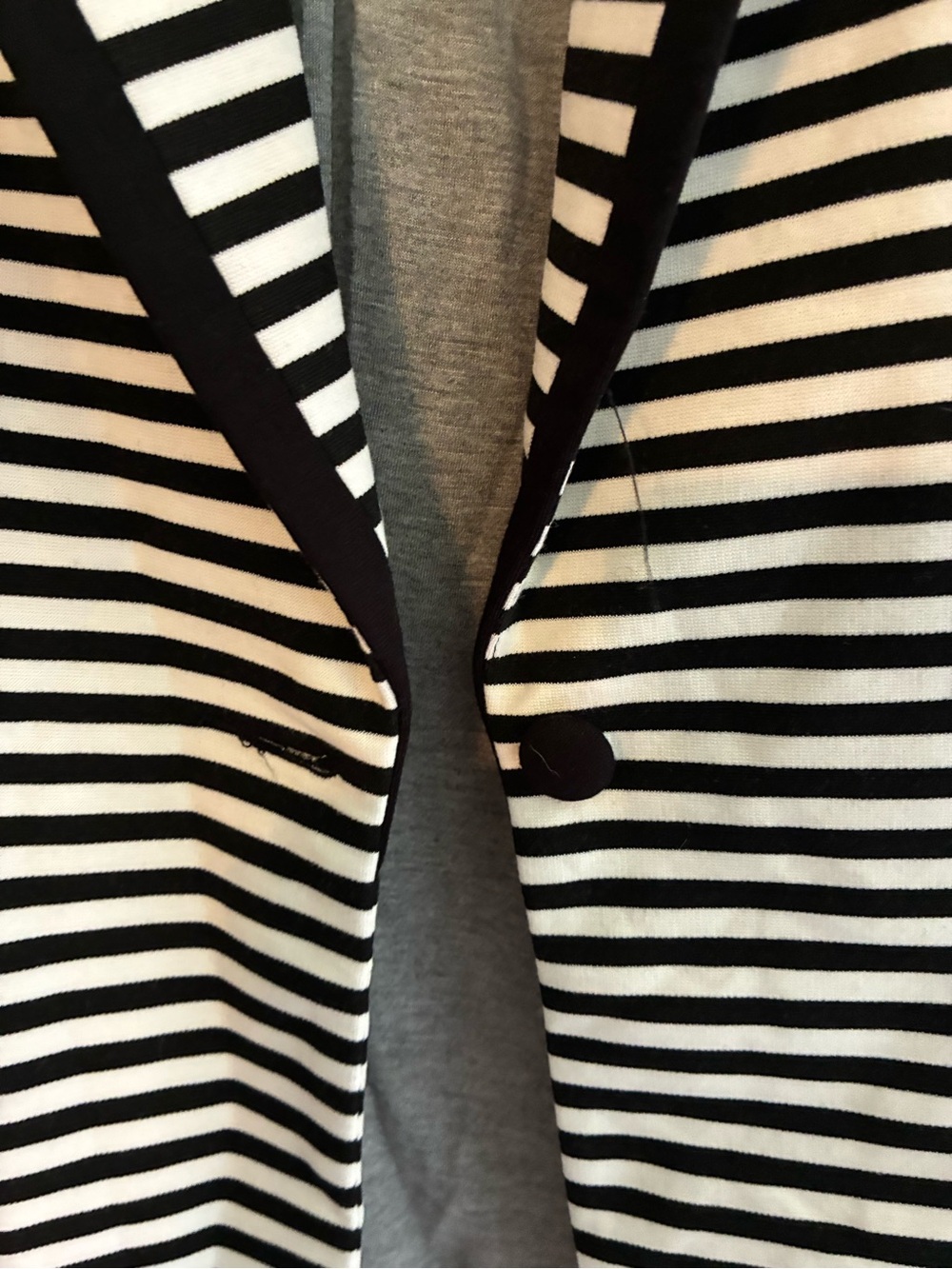 41 Hawthorn Black & White Striped Blazer - Picture 5 of 8